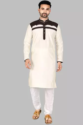 Mens pattern stitched stylish pathani with salwar kurta-pajama