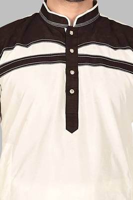 Mens pattern stitched stylish pathani with salwar kurta-pajama 3