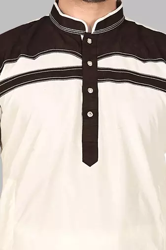 Mens pattern stitched stylish pathani with salwar kurta-pajama