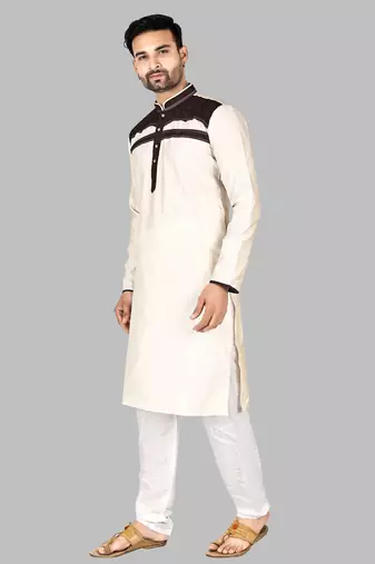 Mens pattern stitched stylish pathani with salwar kurta-pajama