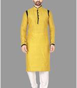 Mens pattern stitched kurta with churidar kurta-pajama
