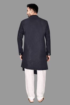 Mens assymetrical stitched stylish kurta with churidar kurta-pajama 1