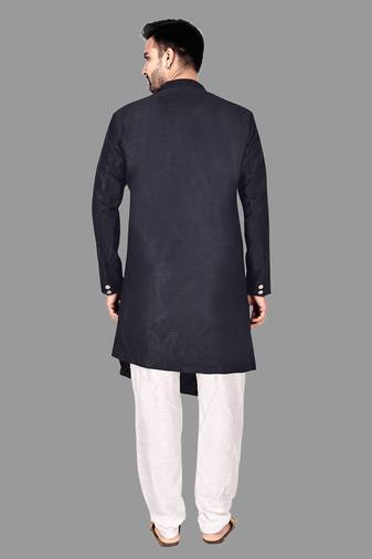 Mens assymetrical stitched stylish kurta with churidar kurta-pajama