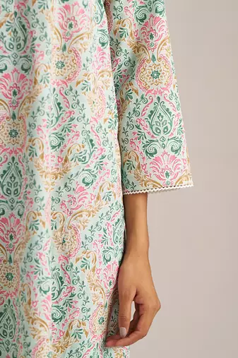 Aqua foam cotton co-ord set