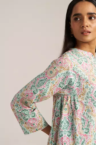 Aqua foam cotton co-ord set