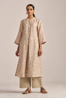 Moonlight beige linen co-ord set 1
