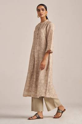Moonlight beige linen co-ord set 2