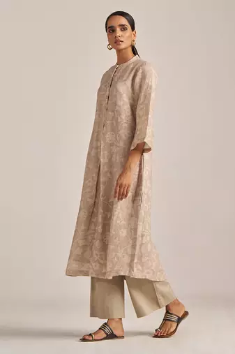 Moonlight beige linen co-ord set