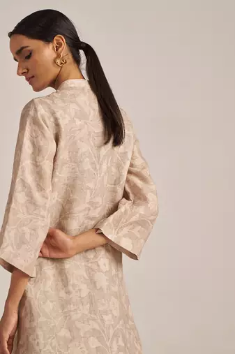 Moonlight beige linen co-ord set