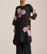 Black floral co-ord set