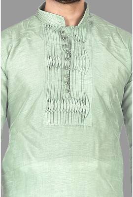 Mens pattern stitched stylish kurta with churidar kurta-pajama 2