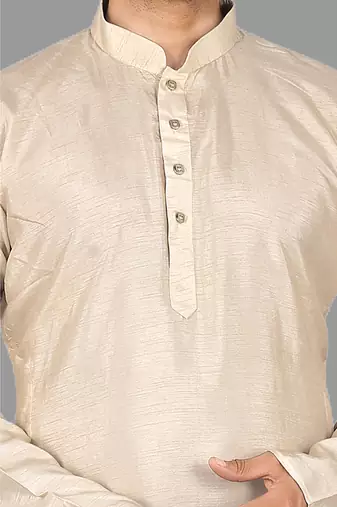 Mens plating work in daman stylished stitched  kurta-pajama