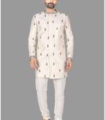 Mens hand work done semi indo all over front,collar & sleeves indo-western-dresses