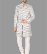 Mens hand work done semi indo all over front,collar & sleeves indo-western-dresses