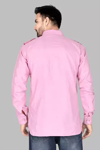 Mens pathani style short kurta designer wear men-kurtas
