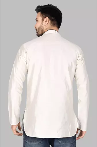 Mens stylish stitched short kurta  men-kurtas
