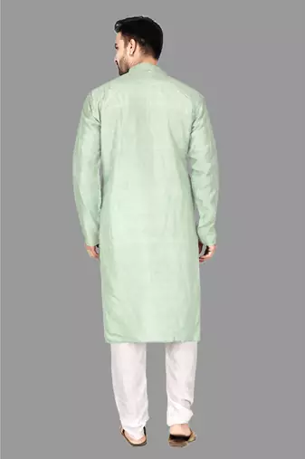 Mens pattern stitched stylish kurta with churidar kurta-pajama