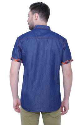 Men's half sleeve casual denim shirt | jeans shirt for men 2