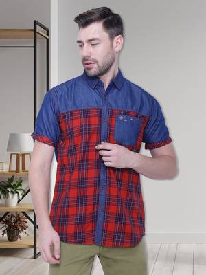 Men's half sleeve casual denim shirt | jeans shirt for men 1