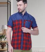 Men's half sleeve casual denim shirt | jeans shirt for men