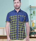Men's half sleeve casual denim shirt | jeans shirt for men