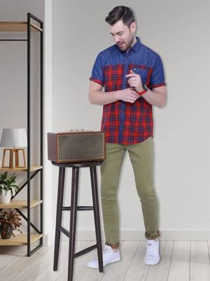 Men's half sleeve casual denim shirt | jeans shirt for men 3