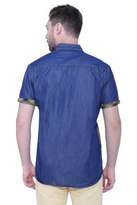 Men's half sleeve casual denim shirt | jeans shirt for men 2