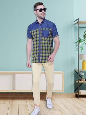 Men's half sleeve casual denim shirt | jeans shirt for men 3