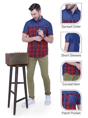Men's half sleeve casual denim shirt | jeans shirt for men 5