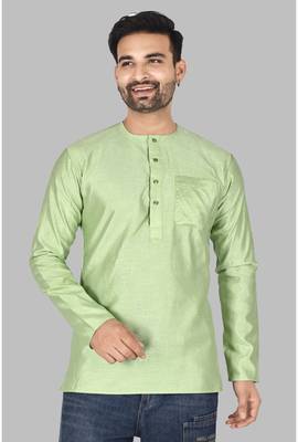 Mens stylish stitched short kurta  men-kurtas 1