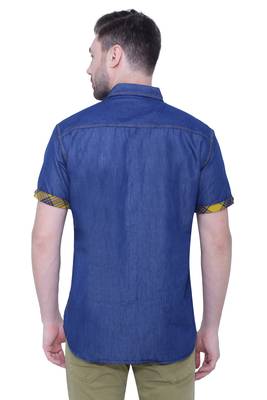 Men's half sleeve casual denim shirt | jeans shirt for men 2