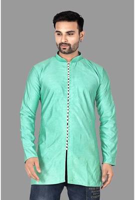 Mens lupi styled stitched pattern kurta    men-kurtas 1