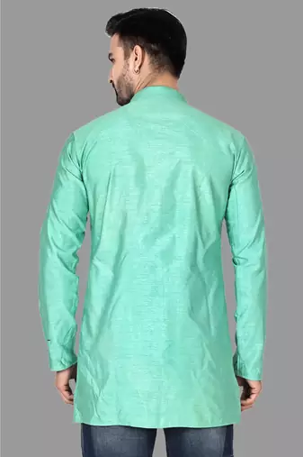 Mens lupi styled stitched pattern kurta    men-kurtas