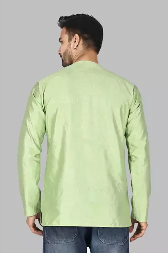 Mens stylish stitched short kurta  men-kurtas