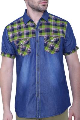 Men's half sleeve casual denim shirt | jeans shirt for men 4