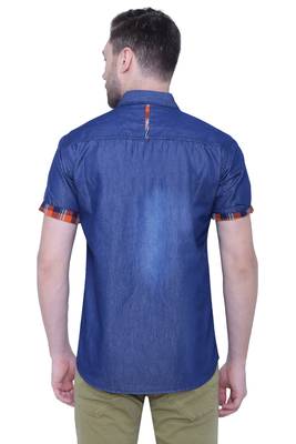 Men's half sleeve casual denim shirt | jeans shirt for men 2