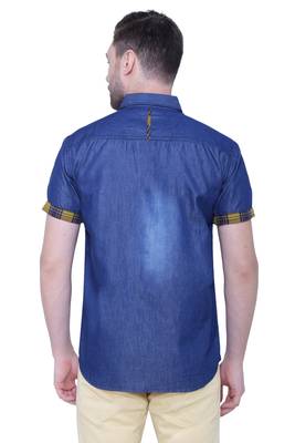 Men's half sleeve casual denim shirt | jeans shirt for men 2
