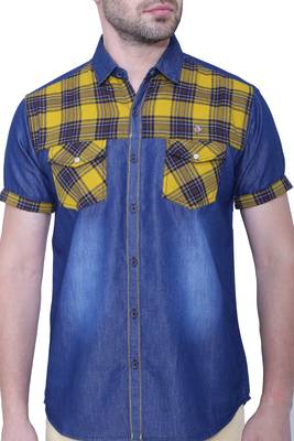 Men's half sleeve casual denim shirt | jeans shirt for men 4