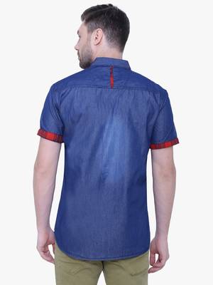 Men's half sleeve casual denim shirt | jeans shirt for men 2