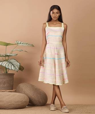Beige the spaghetti dress 1