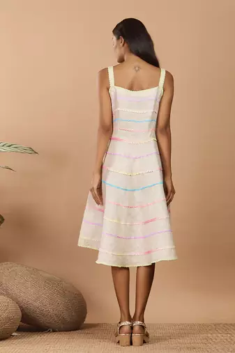 Beige the spaghetti dress