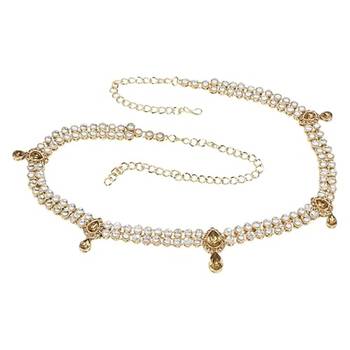  traditional ethnic kundan & stone adjustable kamarband/belly chain/kandora/waist belt 2