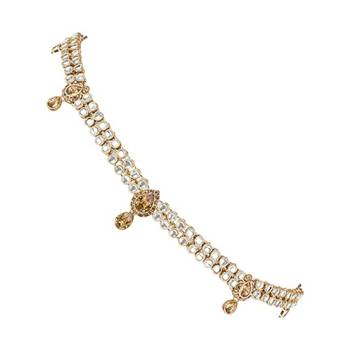  traditional ethnic kundan & stone adjustable kamarband/belly chain/kandora/waist belt 3