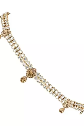  traditional ethnic kundan & stone adjustable kamarband/belly chain/kandora/waist belt