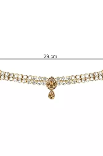 traditional ethnic kundan & stone adjustable kamarband/belly chain/kandora/waist belt
