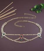 traditional ethnic kundan & stone adjustable kamarband/belly chain/kandora/waist belt