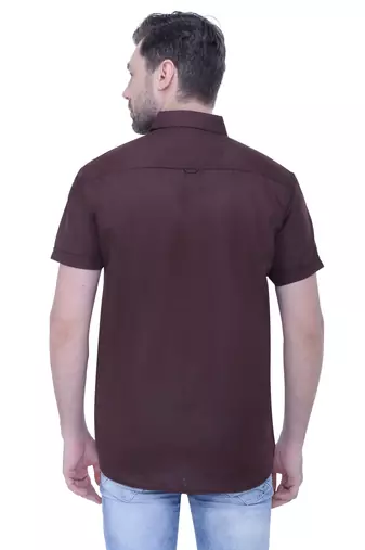 Men's linen blend casual shirt | half sleeves shirt for men
