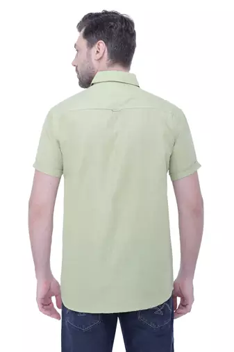 Men's linen blend casual shirt | half sleeves shirt for men