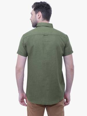 Men's linen blend casual shirt | half sleeves shirt for men 2