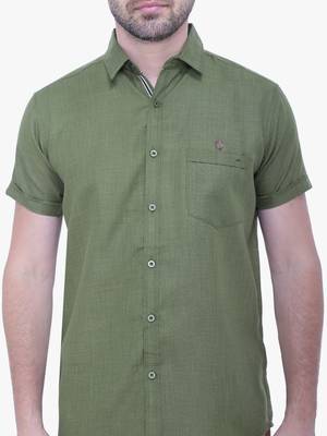 Men's linen blend casual shirt | half sleeves shirt for men 4